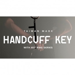 Flat Knurl Handcuff Key with Key Ring