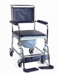 Stain aço Commode cadeira de rodas