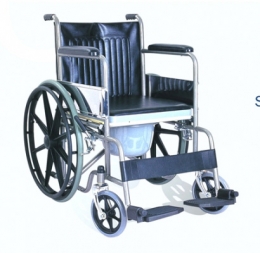 Steel Commode Wheelchair