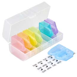 Large Capacity Angled Pill Box