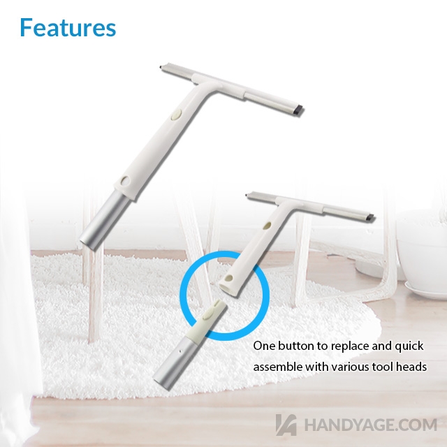 Multifunctional Extension Pole for Cleaning Tools