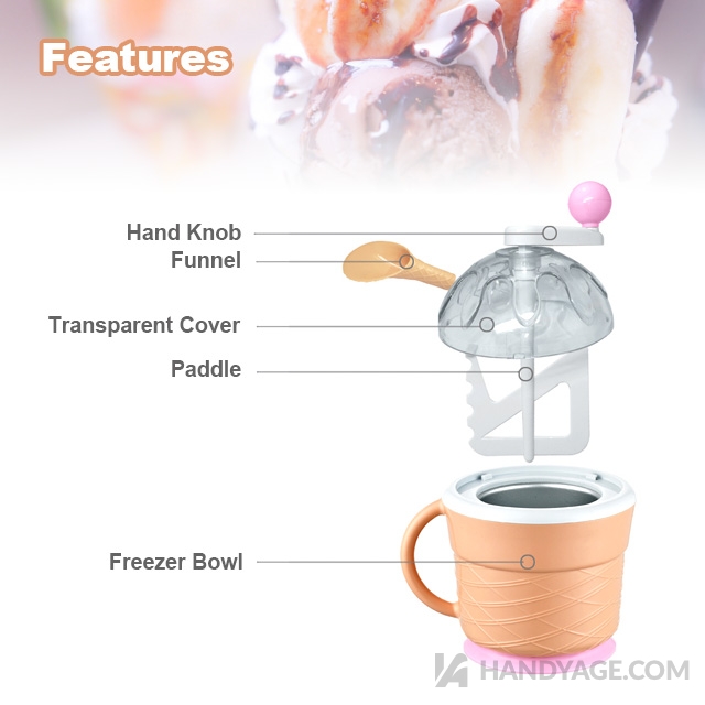 Cone Bucket Manual Ice-Cream Maker::Handy-Age Industrial Co., Ltd.