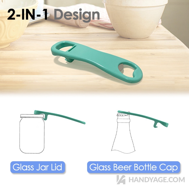 2-in-1 Jar & Glass Bottle Opener