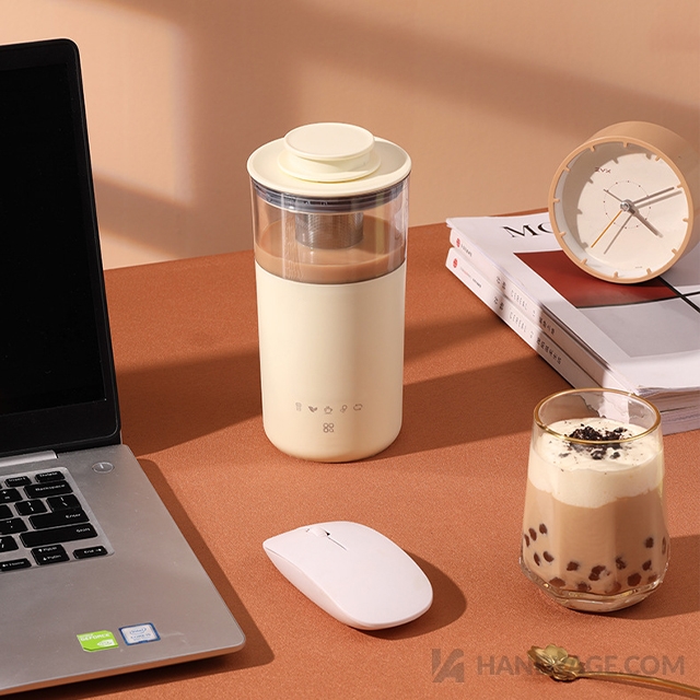 Single-Serve Herb Tea Coffee Maker Milk Frother