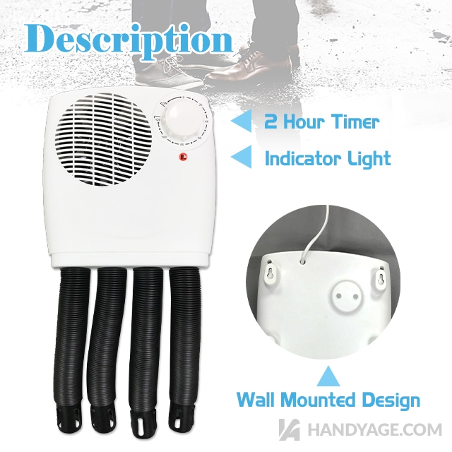 Shoe Dryer with 2 Hours Timer